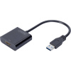 Digitus DA-70841 USB 3.0 / HDMI adaptér [1x USB 3.0 zástrčka A - 1x HDMI zásuvka] čierna tienený 15.00 cm; DA-70841
