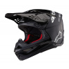 přilba SUPERTECH S-M10 FLOOD, ALPINESTARS (černá/tmavě šedá matná) 2026 S (obvod 55 - 56 cm)
