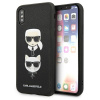 Karl Lagerfeld Puzdro Saffiano Karl&Choupette Head pre iPhone XS Max - čierne (Karl Lagerfeld Puzdro Saffiano Karl&Choupette Head pre iPhone XS Max - čierne)