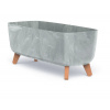 PROSPERPLAST Kvetináč GRACIA CASE BETON EFFECT 58cm sivý