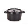 750ML MIDI COCOTTE litinový kulatý hrnec s poklicí, IRON MASSIVE