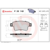 BREMBO Sada brzdových platničiek kotúčovej brzdy BREMBO P 23 142