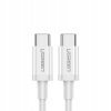 Kábel Ugreen USB typ C - USB typ C 0,5 m biely