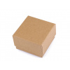 Škatuľka na šperky 7x7 cm - hnedá prírodná