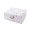 Stoklasa Šperkovnice 15,5x20,5x8 cm - 1 bílá stříbrná