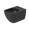 Duravit Happy D.2 - Závesné WC, Rimless, WonderGliss, antracit 22220989001