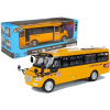 LEAN TOYS Školský kovový autobus - žltý