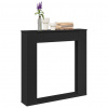 zahrada-XL Obloženie krbu čierne 100x20x100 cm kompozitné drevo 854572