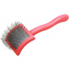 Chris Christensen Baby G Tiny Coral Slicker Brush - malá kefka na pudla s dlhými ihličkami, koralová