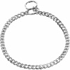HS Obojok retiazkový, sťahovací, 3mm/45cm, malé ploché oko, chrómovaná oceľ, leštená