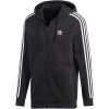 adidas 3STRIPES FZ čierna,biela Pánska mikina s kapucňou S