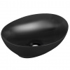 Laveo Desna, umývadlo na dosku 41x33x14 cm, čierna matná, LAV-VUD_B241