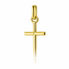 Zlatý prívesok 585 – krížik so zrkadlovým leskom