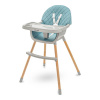 BABY MIX Jedálenská stolička Freja wooden dusty green 48x40x30 zelená