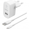 Belkin 12W USBA-A nabíječka + 1m lightning kabel,bilá WCA002vf1MWH