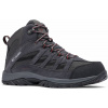 Nadměrné pánské vysoké trekové boty šedé Columbia Crestwood MID Waterproof na vysoký nárt - 47