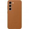 Samsung Kožený zadní kryt pro Samsung Galaxy S23+ Camel EF-VS916LAEGWW