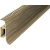 Soklová lišta kanáliková PVC smrek 50 x 2500 mm