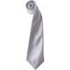 Premier Kravata Colours PR 750, saténová COT39075064099-silver UNI Stříbrná