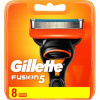 8x vložka čepele GILLETTE FUSION5, nože gilette (8X SADA ČEPEĽOV GILLETTE FUSION 5 ORIGINÁL)