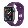 AW Jednofarebný remienok na Apple Watch - Tmavo fialový Veľkosť / Rozteč: 44/45/46/49mm, Farba: Tmavo fialový, Dĺžka remienka: Dámsky - S/M (13 - 19cm) IR-MJ01-118