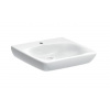 Geberit Selnova Comfort - Umývadlo 55x55 cm, bezbariérové, s 1 otvorom na batériu, bez prepadu, biela 500.187.01.7