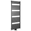 AQUALINE TONDI vykurovacie teleso 600x1690 mm, stredové pripojenie, čierna mat