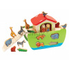 Drevená Noemova archa so zvieratkami Stacking Toy Ark Eichhorn rozoberateľná so 16 figúrkami od 12 mes