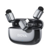 BOYA BOYA Microphone Wireless Mini 2-02 2.4GHz, AI Powered Noise Cancellation with 2 transmitters and 1 receiver (Type-C) Space Gray EU