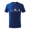 Karate EKG - Tričko detské bavlnené - 122 cm/6 rokov ( Kráľovská modrá )