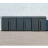 Westmann Moderna oceľový box pre odpadkové koše 6x240l, antracit 83 x 417 x 135 cm Westmann