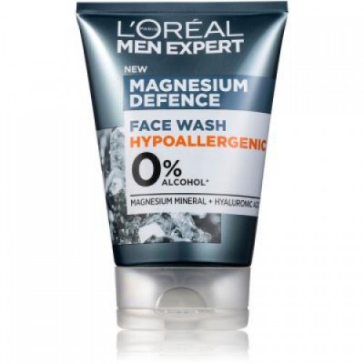 L'Oréal Paris Men Expert Magnesium Defence Face Wash 100 ml - Hydratační čisticí gel pro muže 100 ml