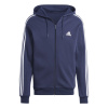 adidas Essentials Fleece 3-Stripes Full-Zip pánska mikina Navy/White S