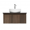 Swiss aqua technologies Koupelnová skříňka s umyvadlem a baterií SAT Evolution 78x30x44,8 cm ořech mat SATEVO80NADBUB