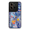 Lesklý kryt Mobiwear Glossy - Motorola Edge 50 Neo - G037G - Modrá květena (Prémiové lesklé pouzdro, obal, kryt Mobiwear Glossy na mobil Motorola Edge 50 Neo - G037G - Modrá květena, materiál Plast +