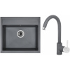 Set Sinks (dřez Solo 560 Titanium 72 + baterie Mix 35 Titanium 72) ACRS560M3572