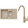 Set Alveus (dřez Intermezzo 70 Beige 55 + baterie Tonia Beige 55) SETA380