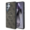 Guess Samsung S25 Ultra Magnetic PU 4G Ring Classic Logo hnedé GUHMS25LG4GFRW