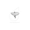 JIKA LYRA PLUS umývadlo s otvorom pre batériu 55 x 45 cm biela 8.1438.2.000.104.1