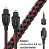 Audioquest Cinnamon Optilink - optický kabel Toslink (+ 3,5 mm mini adaptér) - 5,0m