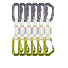 Lezecké expresky Ocun Hawk QD Combi Bio-Dyn-Ring 15 mm 10 cm 6-pack - green