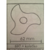 Vykrajovač veterník + koliesko - Felcman