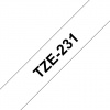 Brother TZe-231, biela / čierna (12mm, laminovaná) TZe231 TZe231