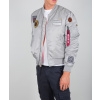 Alpha Industries MA-1 Air Force zimná bunda silver Veľkosť: S, Farba: šedá