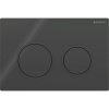 GEBERIT Omega20 Round dvojčinné ovládacie tlačidlo, čierna, 115.085.DW.1