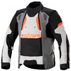 Alpinestars HALO DRYSTAR svetlo sivo-tmavo sivo-čierno-červená