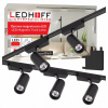 Magnetické lištové osvetlenie SADA 2x Lišta 1m 5x LED reflektor ČIERNA