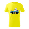 Badminton legend - Tričko detské bavlnené - 122 cm/6 rokov ( Citrónová )