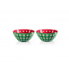 Guzzini Súprava 2 ks misiek Le Murrine 12 cm zelená/červená/biela Guzzini