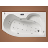 Santech VEGA asymetrická masážna vaňa 160x90 P Comfort +kúpeľový olej Panpuri ZADARMO COMFVEG160P